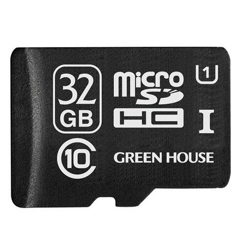 JAN 4511677078040 グリーンハウス microSDHCカード 32GB UHS-I Class10(1コ入) 株式会社グリーンハウス パソコン・周辺機器 画像