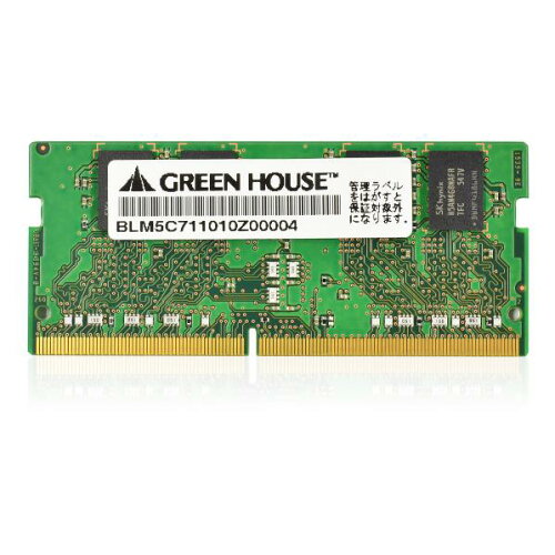 JAN 4511677117121 GREEN HOUSE ノート用メモリー GH-DNF2666-4GB 株式会社グリーンハウス パソコン・周辺機器 画像