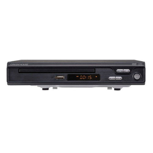 JAN 4511677125850 GREEN HOUSE HDMI対応 据え置き型DVDプレーヤー GH-DVP1JC-BK 株式会社グリーンハウス TV・オーディオ・カメラ 画像