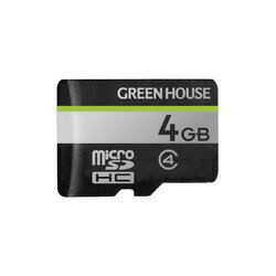 JAN 4511677128042 GREEN HOUSE microSD/microSDHCメモリーカード 4GB GH-SDM-D4G 株式会社グリーンハウス TV・オーディオ・カメラ 画像