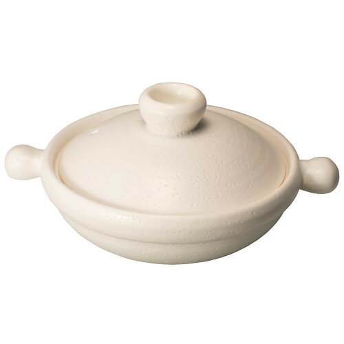 JAN 4512044255736 マルヨシ陶器 萬古焼 White clay pot M M5573 1215255 株式会社マルヨシ陶器 キッチン用品・食器・調理器具 画像