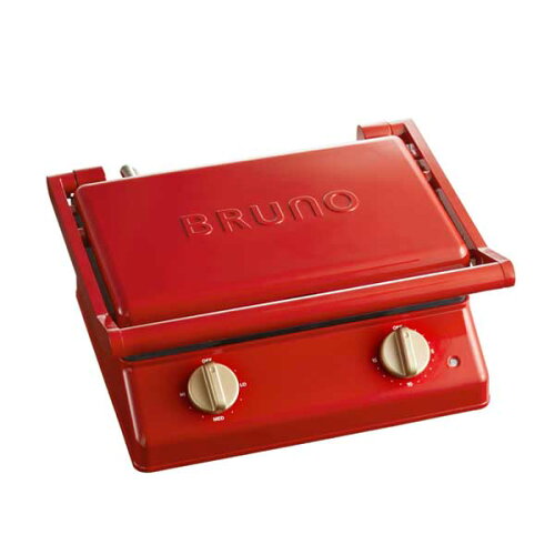JAN 4514499163864 BRUNO グリルサンドメーカー ダブル BOE084-RD BRUNO株式会社 キッチン用品・食器・調理器具 画像