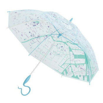 JAN 4514724170612 サエラ エバーイオン Map Tokyo ブルー 雨傘 /レディース /60cm 株式会社サエラ バッグ・小物・ブランド雑貨 画像