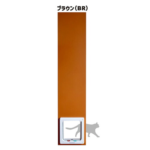 JAN 4516972003148 小型犬・猫用 L型ペットドアー ペットスルーもん ブラウン PTG-2200 メタルテック株式会社 ペット・ペットグッズ 画像