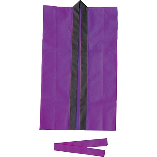 JAN 4521718015590 カラー不織布ロングハッピ ハチマキ付 紫 J(1枚) 株式会社アーテック メンズファッション 画像