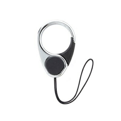 JAN 4522327121856 HandLinkerEXTRA カラビナリング携帯ストラップ ブラック Hamee株式会社 スマートフォン・タブレット 画像