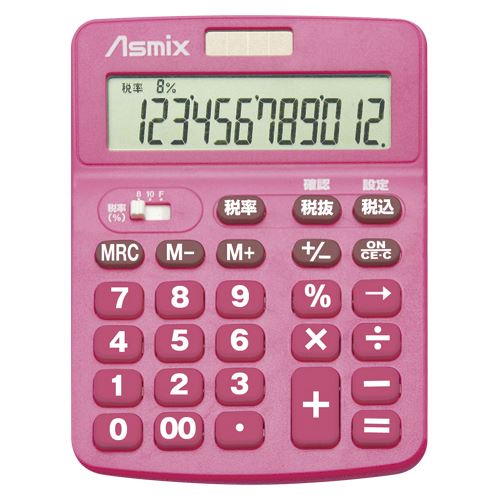 JAN 4522966522939 アスカ 消費税電卓 Asmix C1231P 株式会社アスカ 家電 画像