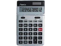 JAN 4522966523110 アスカ 電卓 消費税率切替ボタンつき 12桁 Asmix C1236S 株式会社アスカ 家電 画像