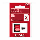 JAN 4523052007590 SanDisk マイクロSD SDSDQ-002G-J35A ウエスタンデジタル(同) パソコン・周辺機器 画像