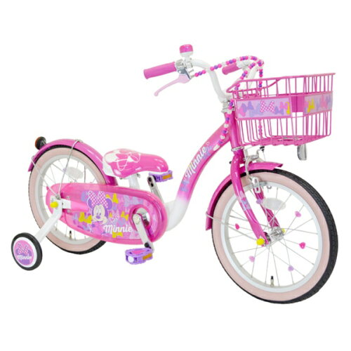 JAN 4523256002643 アイデス 16型 幼児用自転車 Poppin’ Ribbon ミニーマウスデザイン/ピンク アイデス株式会社 スポーツ・アウトドア 画像