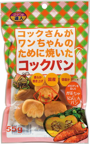 JAN 4523294003091 コックさんがワンちゃんのために焼いたコックパン かぼちゃとにんじんパン(55g) 株式会社サンメイト ペット・ペットグッズ 画像