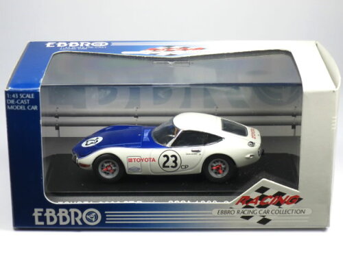 JAN 4526175432522 ミニカー 1/43 toyota  t racing scca 1968 #23  ホワイト ブルー   252  有限会社エムエムピー おもちゃ 画像
