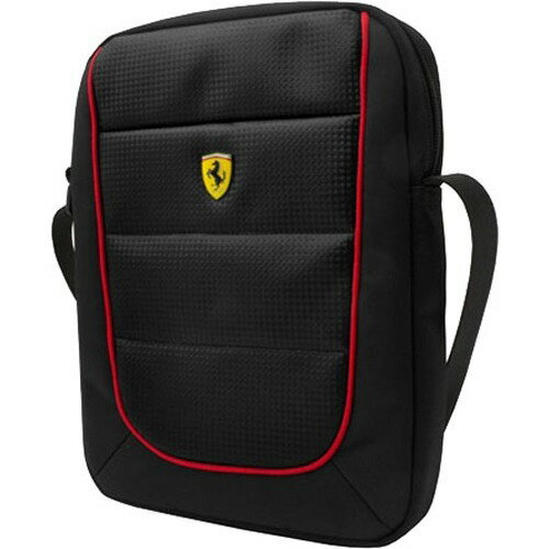 JAN 4526397949259 Ferrari 公式ライセンス品 10インチタブレット用バッグ ブラック FESH10BK(1コ入) 株式会社エアージェイ スマートフォン・タブレット 画像
