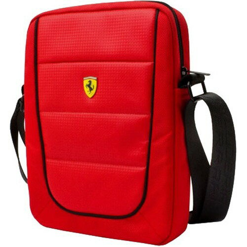 JAN 4526397949266 Ferrari 公式ライセンス品 10インチタブレット用バッグ レッド FESH10RE(1コ入) 株式会社エアージェイ スマートフォン・タブレット 画像