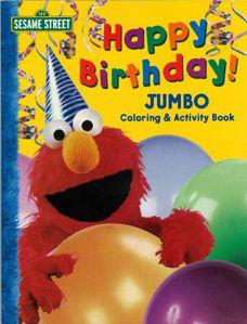 JAN 4528189005808 SESAME STREET Happy Birthday! JUMBO Coloring & Act 株式会社八木書店 本・雑誌・コミック 画像