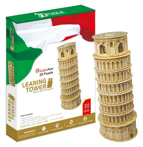JAN 4528696932147 イタリア/世界遺産《ピサの斜塔/LEANING TOWER》3D立体パズル(30ピース) 株式会社ハートアートコレクション ホビー 画像