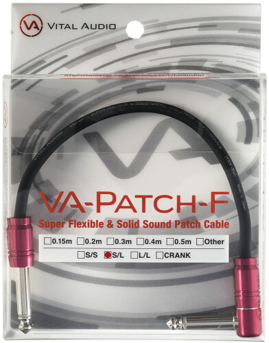 JAN 4530027524242 vital audio va-patch-f-  sl 40センチ パッチケーブル 株式会社フックアップ 楽器・音響機器 画像