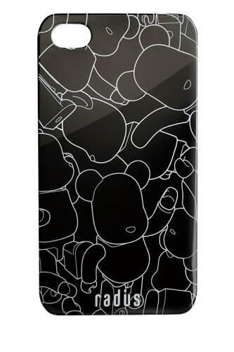 JAN 4531465027982 BE@RBRICK back cover for iPhone 4 (WHITE X BLACK CHROME) ラディウス株式会社 スマートフォン・タブレット 画像