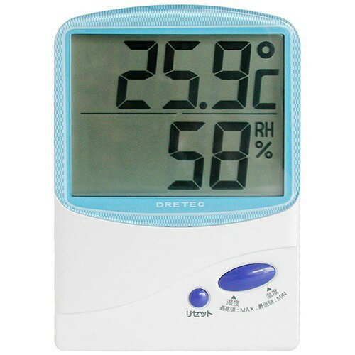 JAN 4536117001945 ドリテック デジタル温湿度計 ブルー O-206BL(1台) 株式会社ドリテック インテリア・寝具・収納 画像