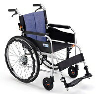 JAN 4536697116794 ミキ サニタリー車椅子 ヘザーブルー JTN-1 W400 S-16 三貴ホールディングス株式会社 画像