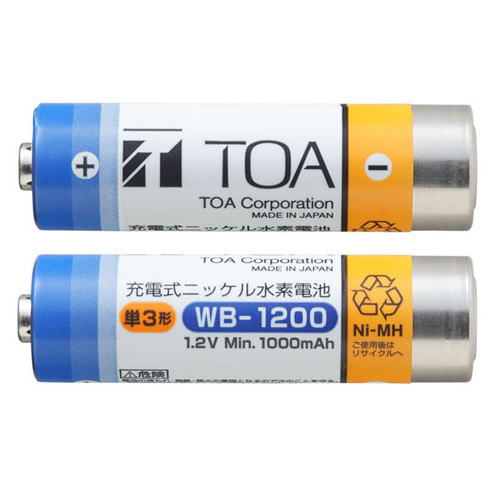 JAN 4538095001351 TOA 充電電池 WB-1200-2 TOA株式会社 家電 画像
