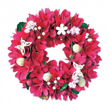 JAN 4538774123893 彩か SAIKA Wreath リース Natural Wreath ウッドフラワー Red S CXO-919S CMLF-1654095 株式会社彩か インテリア・寝具・収納 画像