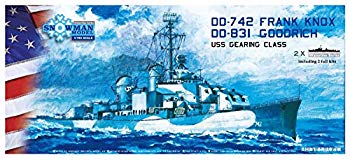 JAN 4544032767396 1/700 米海軍・ギアリング級駆逐艦1944 DD-831＆DD-742 WLプラキット フォトエッチング付・2隻セット プラモデル スノーマンモデル 有限会社バウマン ホビー 画像