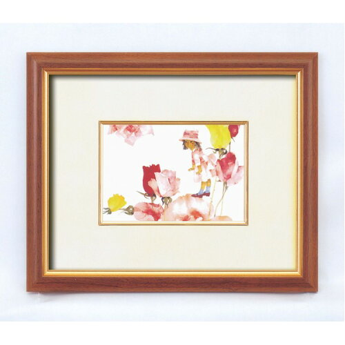 JAN 4544908013084 いわさきちひろ 花と少女 スタンド付き 壁掛け可 日本製 有限会社太田アート ホビー 画像