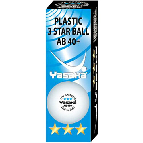 JAN 4545326176016 スターボール AB40 卓球プラスティックボール 公認球  カラー：ホワイト#A-60 株式会社ヤサカ スポーツ・アウトドア 画像
