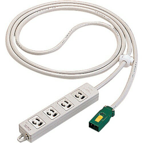 JAN 4547441877755 パナソニック ハーネス用OAタップ キャブタイヤケーブル付 接地2P15A 125V抜け止め 電源表示ランプ付 4個口 3m グレー WFA66347HG(1コ入) パナソニックオペレーショナルエクセレンス株式会社 パソコン・周辺機器 画像