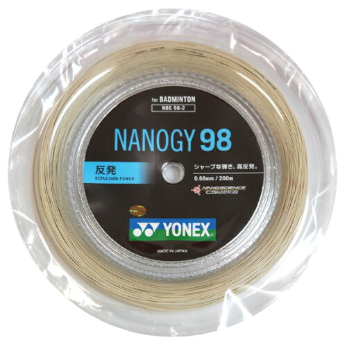 JAN 4547656419306 yonex ヨネックス  ナノジー98 nanogy 98    バドミントンロールガット ヨネックス株式会社 スポーツ・アウトドア 画像
