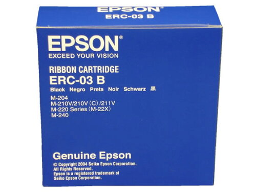 JAN 4548056142092 EPSON ミニプリンター用リボンカセット ERC-03B エプソン販売株式会社 パソコン・周辺機器 画像