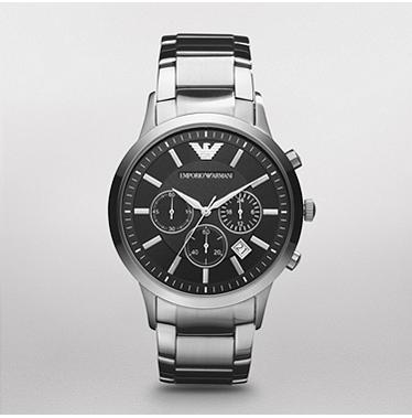 JAN 4548793280941 エンポリオアルマーニ クロノグラフ EMPORIO ARMANI アルマーニ レナト 43mm AR2434 ブラック 株式会社フォッシルジャパン 腕時計 画像