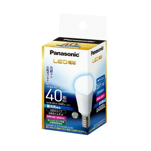 JAN 4549077678164 Panasonic LED電球 4.0W 昼光色相当 LDA4D-G-E17/K40E/S/W パナソニックオペレーショナルエクセレンス株式会社 インテリア・寝具・収納 画像