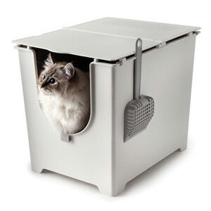 JAN 4549081469369 modko モデコ フリップリターボックス猫用トイレ 猫トイレ コモライフ株式会社 ペット・ペットグッズ 画像