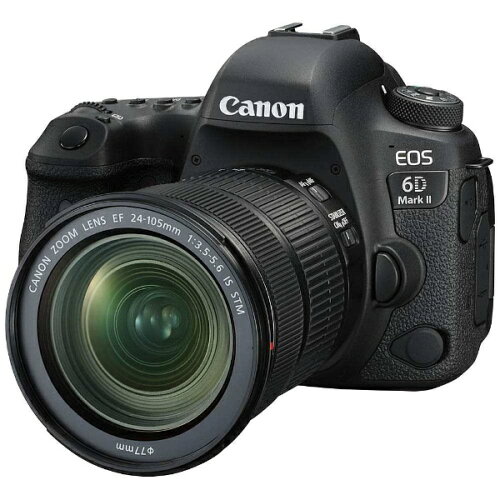 JAN 4549292084061 Canon  EOS 6D MARK2 EF24-105 IS STM レンズキット ブラック キヤノン株式会社 TV・オーディオ・カメラ 画像