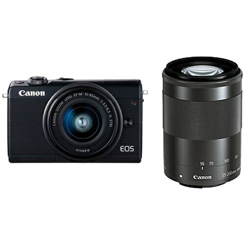 JAN 4549292093773 Canon  EOS M100 Wズームキット BK キヤノン株式会社 TV・オーディオ・カメラ 画像