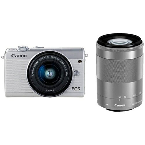 JAN 4549292093919 Canon  EOS M100 Wズームキット WH キヤノン株式会社 TV・オーディオ・カメラ 画像