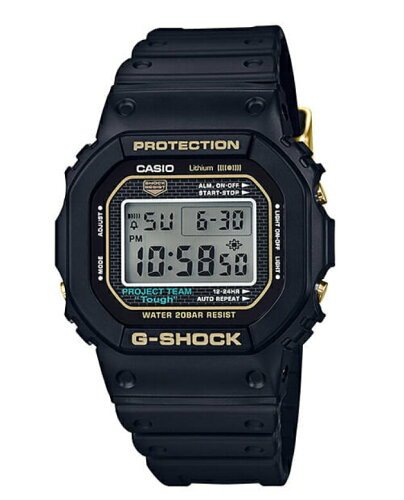 JAN 4549526187483 casio g-shock 時計 ジーショック anniversary limited models 35周年 ブラック ゴールド dw-5035d-1b カシオ計算機株式会社 腕時計 画像