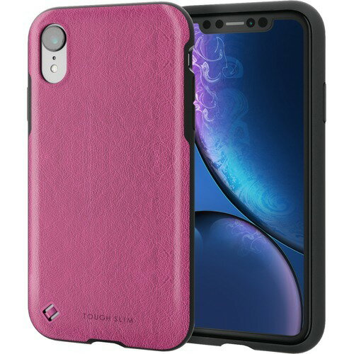 JAN 4549550100137 エレコム iPhone XR TOUGH SLIM レザー調 ピンク PM-A18CTSTPN(1個) エレコム株式会社 スマートフォン・タブレット 画像