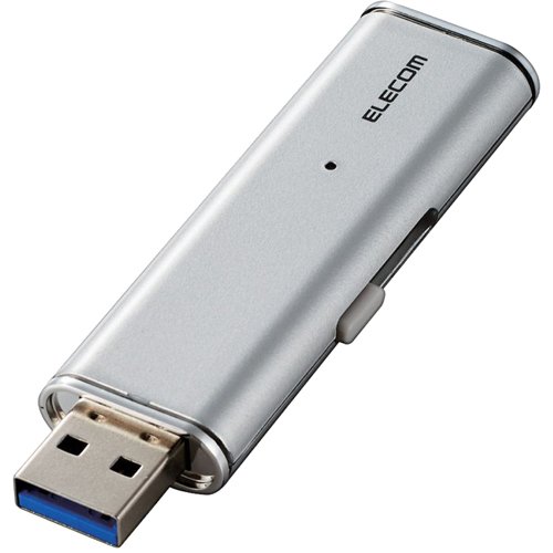 JAN 4549550217453 エレコム SSD 128GB 外付け ポータブル 超小型 シルバー ESD-EMN0128GSVR(1個) エレコム株式会社 パソコン・周辺機器 画像