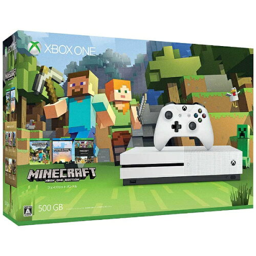 JAN 4549576059068 Microsoft Xbox One S 500 GB (Minecraft 同梱版) 本体 日本マイクロソフト株式会社 テレビゲーム 画像