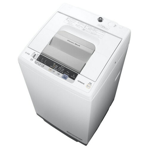 JAN 4549873040455 日立家電 白い約束 全自動洗濯機7kg NW-R704(W) 日立グローバルライフソリューションズ株式会社 家電 画像