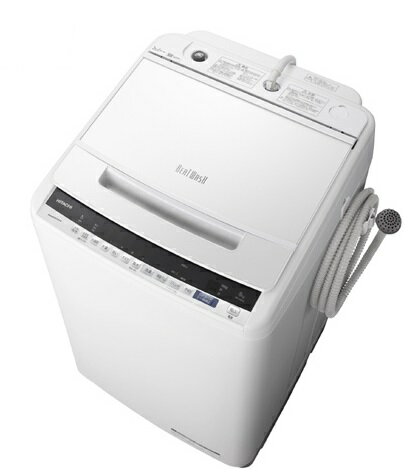 JAN 4549873088426 HITACHI ビートウォッシュ 全自動洗濯機 BW-V80E(W) 日立グローバルライフソリューションズ株式会社 家電 画像
