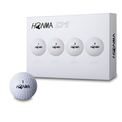 JAN 4549893589576 HONMA ゴルフボール HONMA New-D1 ボール《1ダース(12球)/ホワイト》BT18012018年モデル 株式会社本間ゴルフ スポーツ・アウトドア 画像