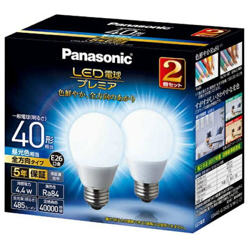 JAN 4549980008188 Panasonic LED電球 全方向 40形 LDA4D-G/Z40E/S/W/2/2T パナソニックオペレーショナルエクセレンス株式会社 インテリア・寝具・収納 画像