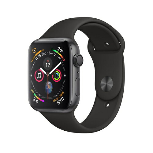 JAN 4549995045444 Apple Watch Series 4  40mm グレイアルミ ブラックスポーツ GPS Apple Japan(同) スマートフォン・タブレット 画像