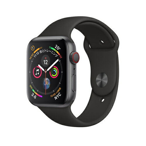 JAN 4549995046458 Apple Watch Series 4 40mm グレイアルミ ブラックスポーツ GPS ＋ Cellular Apple Japan(同) スマートフォン・タブレット 画像