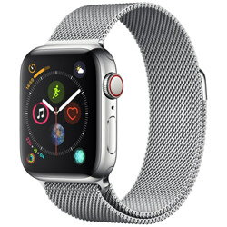 JAN 4549995046502 Apple Watch Series 4 40mm ステンレススチール ミラネーゼループ GPS ＋ Cellular Apple Japan(同) スマートフォン・タブレット 画像