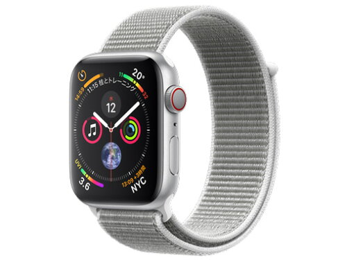 JAN 4549995046564 Apple Watch Series 4 44mmシルバーアルミ シーシェルスポーツループ GPS ＋ Cellular Apple Japan(同) スマートフォン・タブレット 画像